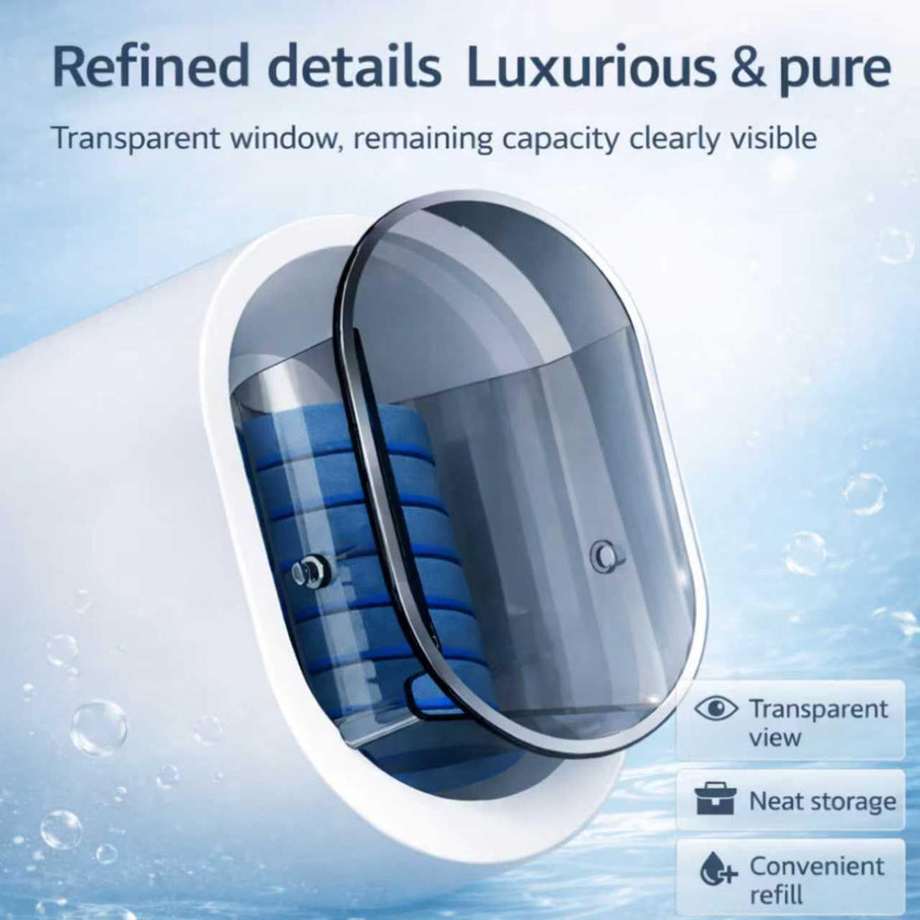 Disposable Toilet Brush with 24 Refills, Toilet Wand Kit with Holder, Wall Mounted Toilet Brush Set for Deep Cleaning Bathroom Bowl, Hygienic Toilet Bowl Cleaner Kit