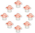 SupBri 12 Pack Led Tea Lights with Artificial Pink Flower