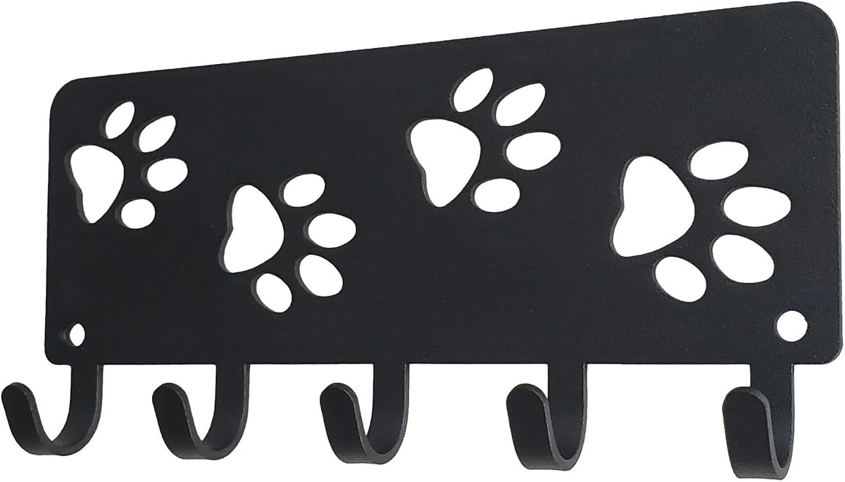 Walking Dog Paws Key Rack & Organizer - Small 6 inch Wide