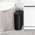 TIPGO Automatic Small Bathroom Trash Can with Lid, 2.6 Gallon, Black