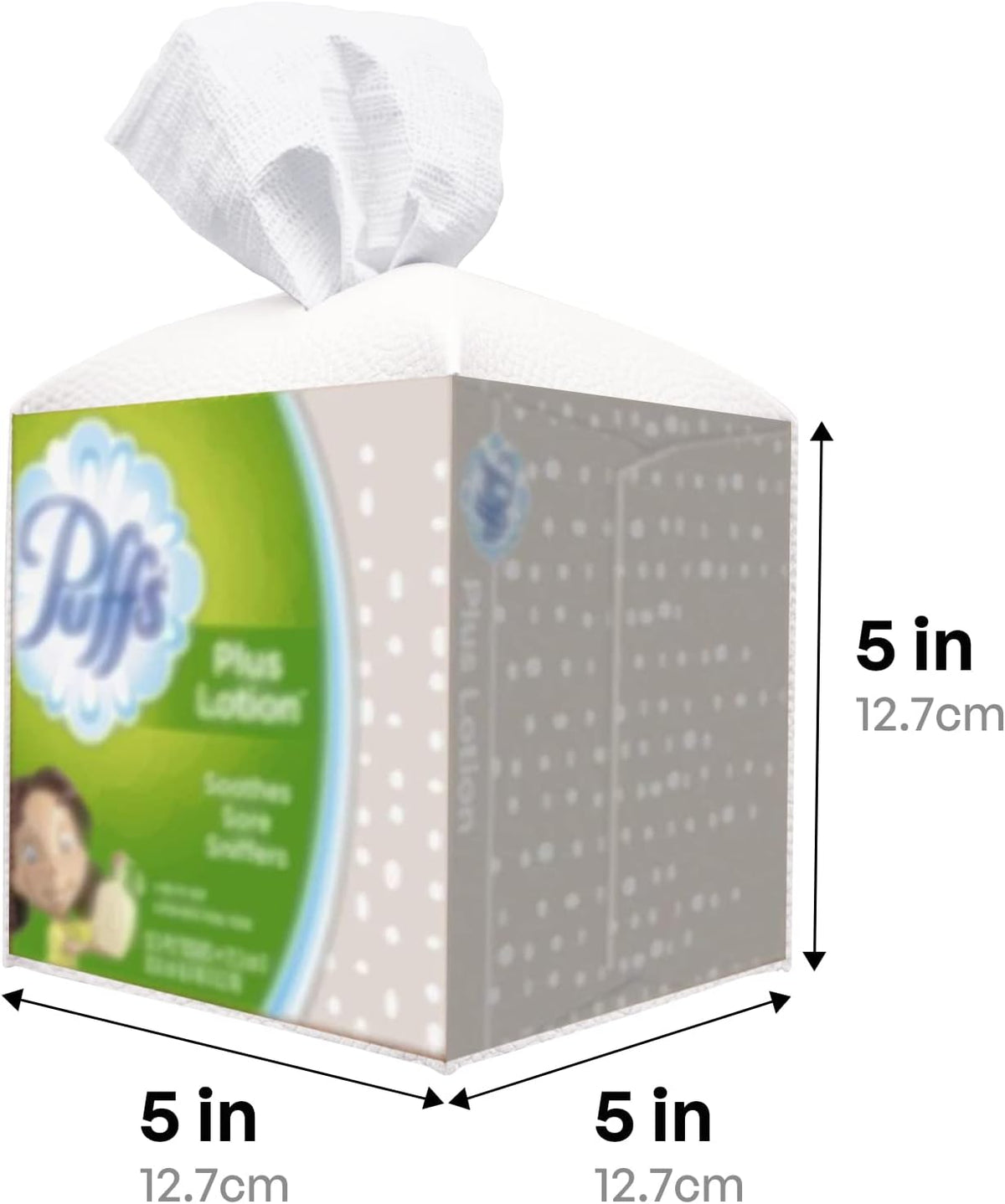 Carrotez Tissue Box Cover, Refined Modern PU Leather Square Holder - Decorative Holder/Organizer for Bathroom Vanity Countertop, Night Stands, Office Desk & Car 5"X5"X5" White (Pack of 3)
