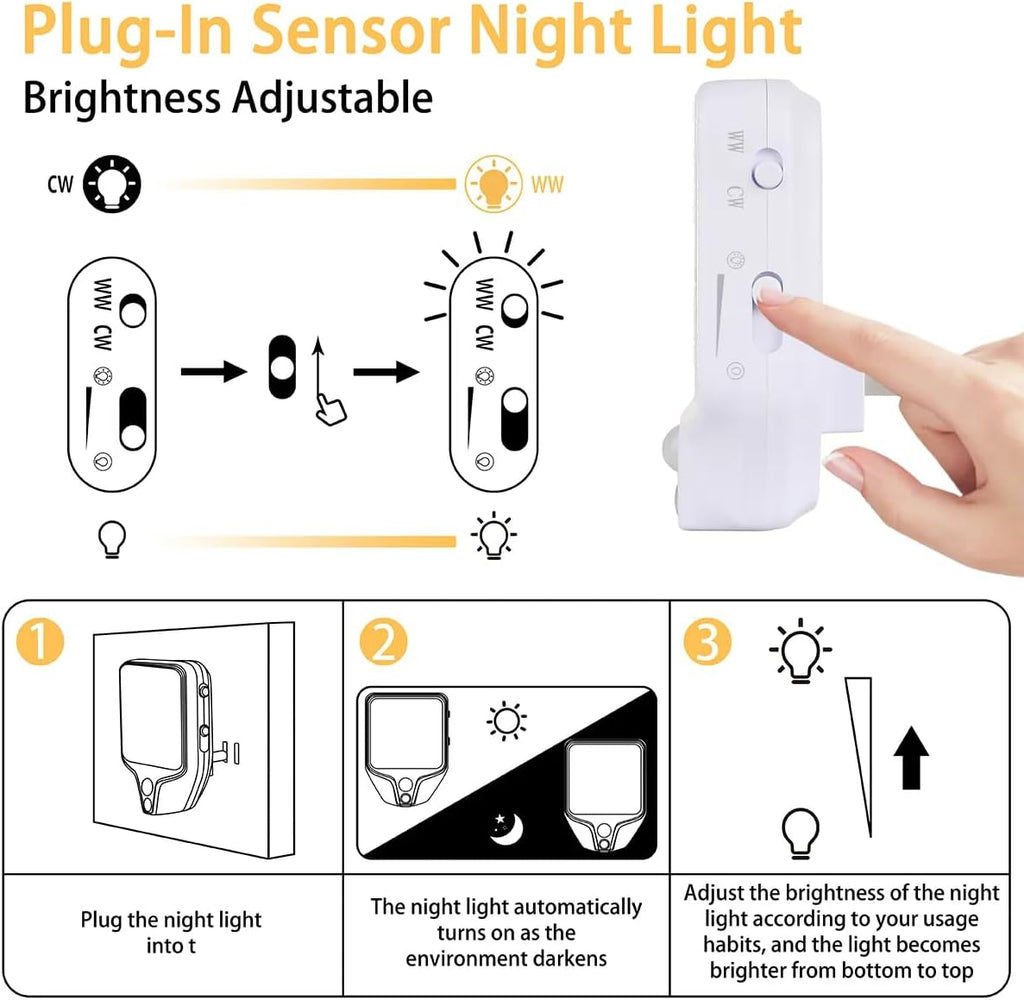 Honeybaby Motion Sensor Night Lights Flowers Fox Nightlight Plug in Dusk to Dawn Motion Sensor Light Indoor LED Lights for Room Home Improvement