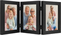 Frametory, 5x7 Triple Picture Frames Black, 1 Pack