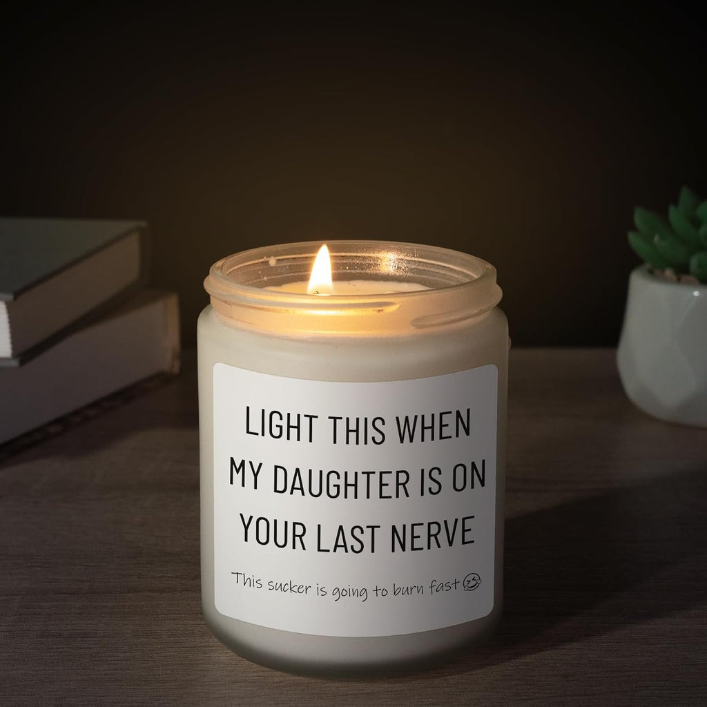 Son in Law Gifts, Funny Son-in-Law to be Candle Gifts, Lavender Scent