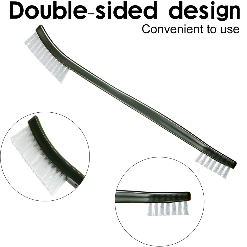 Patelai 9 Pcs Mini Wire Brush Set,Small Metal Cleaning Brushes