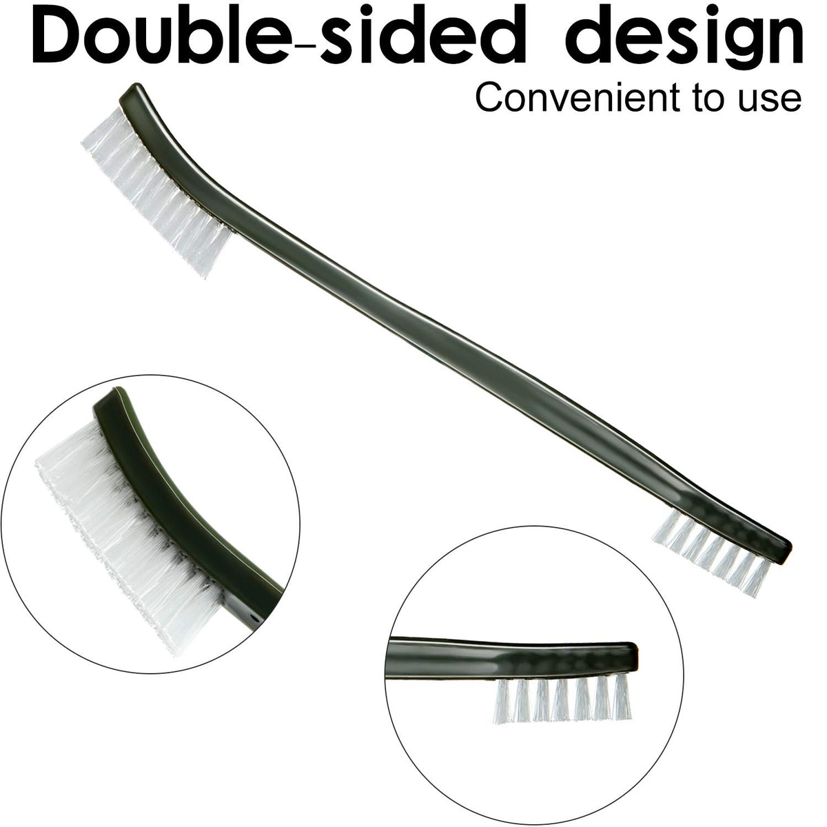 Patelai 9 Pcs Mini Wire Brush Set,Small Metal Cleaning Brushes