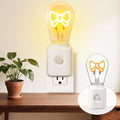Motion Sensor Night Light Plug in, Dimmable 2200K Ultra Warm White, Filament Nightlight for Bedroom, Hallway and Stairway, Gift for Women, 1 Pack
