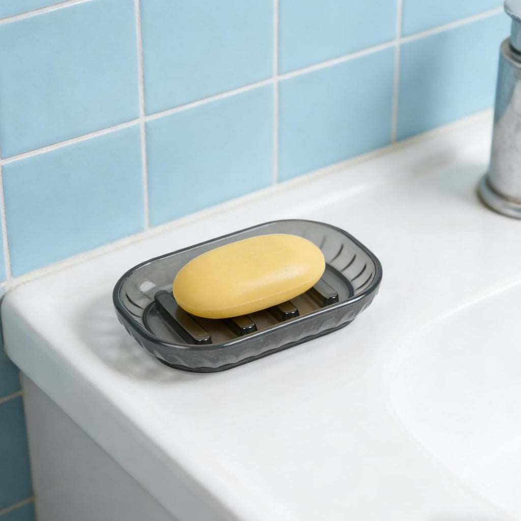2 Pack Soap Dish Holder for Bar Soap, Bathroom Soap Dishes Bar Soap Holder