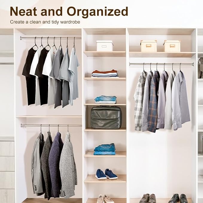 HOUSE DAY Black Plastic Hangers 200 Pack, Slim Space-Saving Clothes Hangers