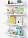 16 Inch Picture Ledge Shelf, Photo Floating Shelves with Lip for Wall