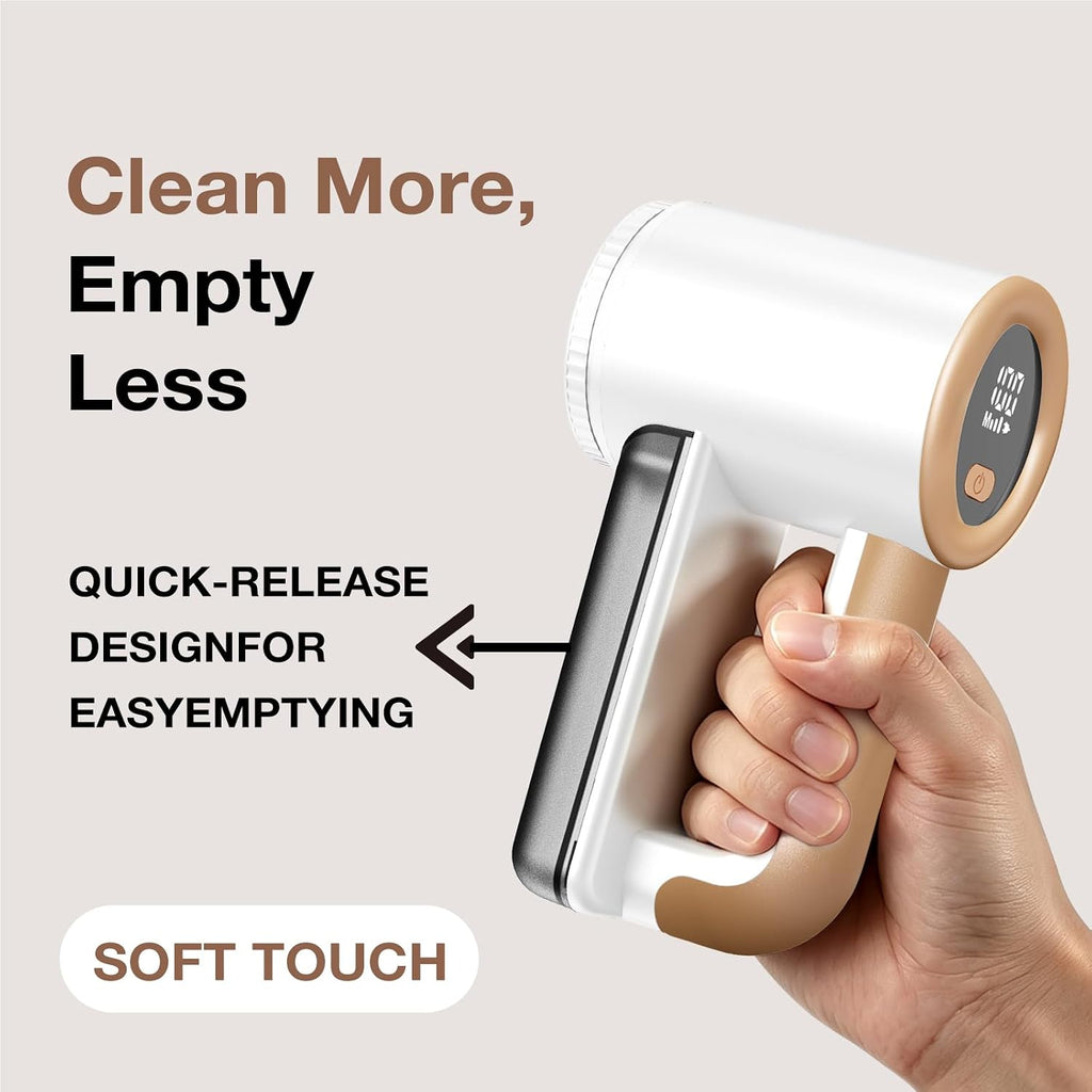 Rechargeable Fabric Shaver,3-Speed Lint Remover for Clothes,Platinum