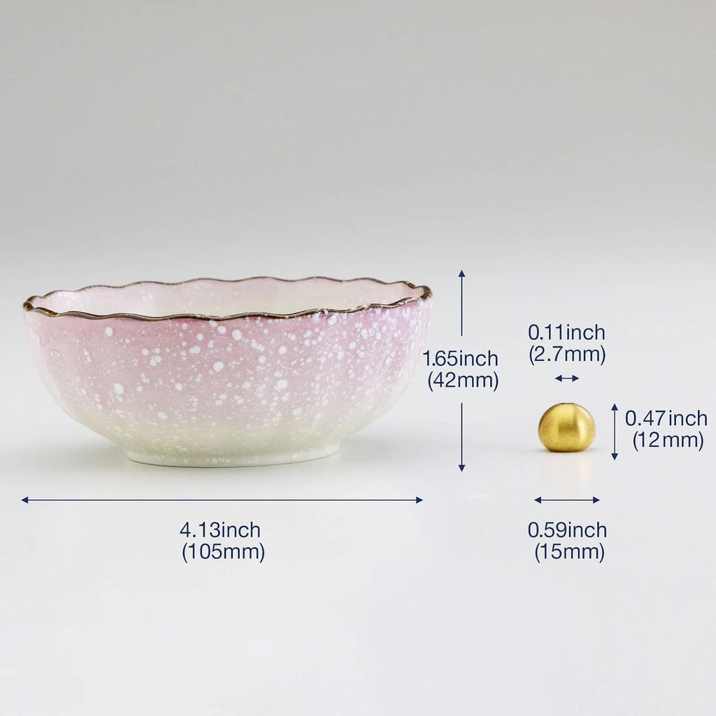 Asayu Japan Lotus Incense Holder for Sticks, Pink Ceramic, 4.1in