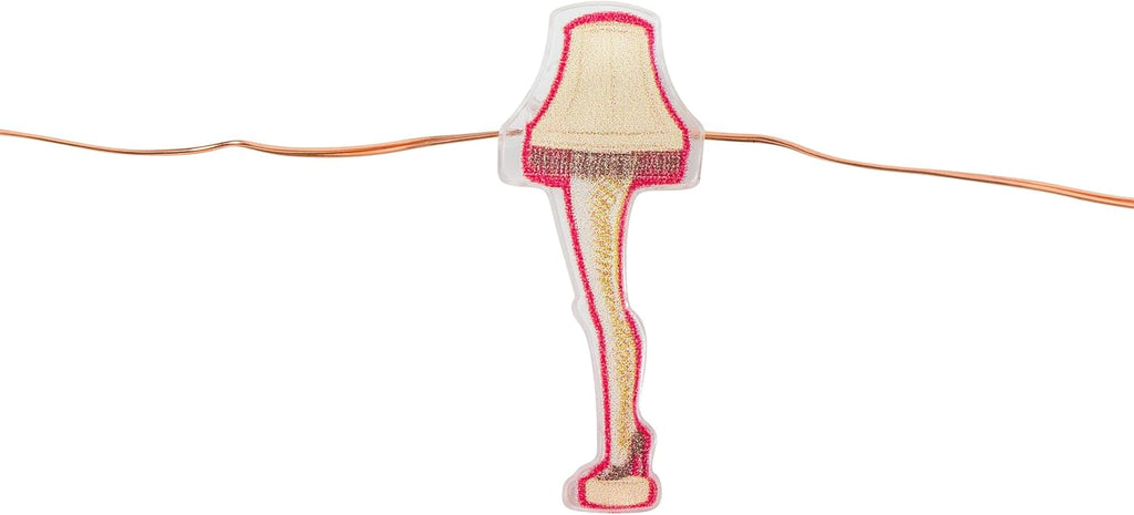 Silver Buffalo Christmas Story Leg Lamp, String Lights, 7ft
