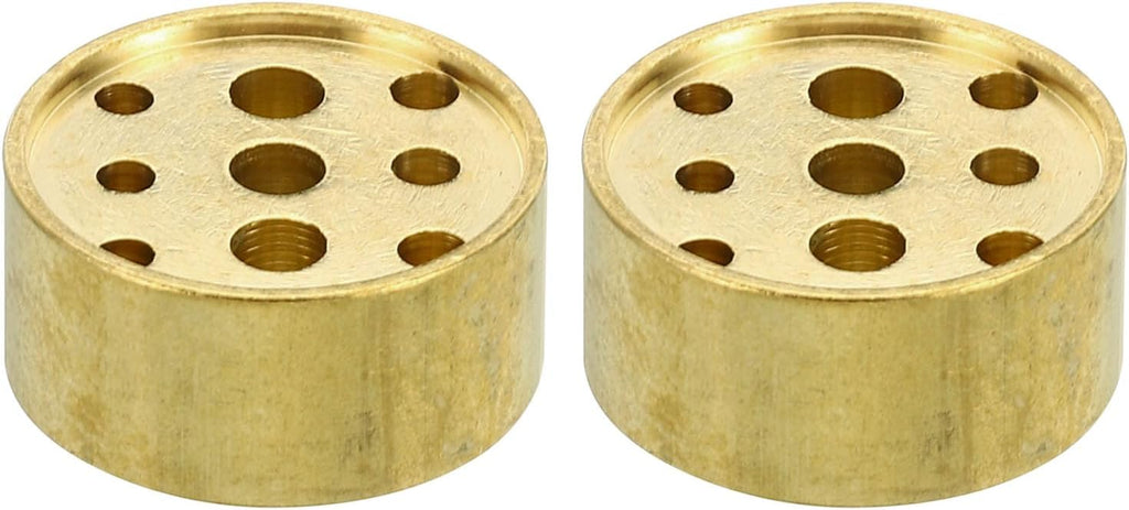 PATIKIL 2Pcs Brass Incense Cone Burner Stick Holder 0.8" Dia.0.4" Tall