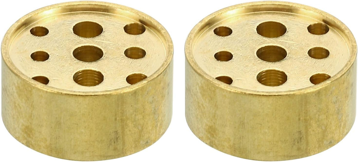PATIKIL 2Pcs Brass Incense Cone Burner Stick Holder 0.8" Dia.0.4" Tall