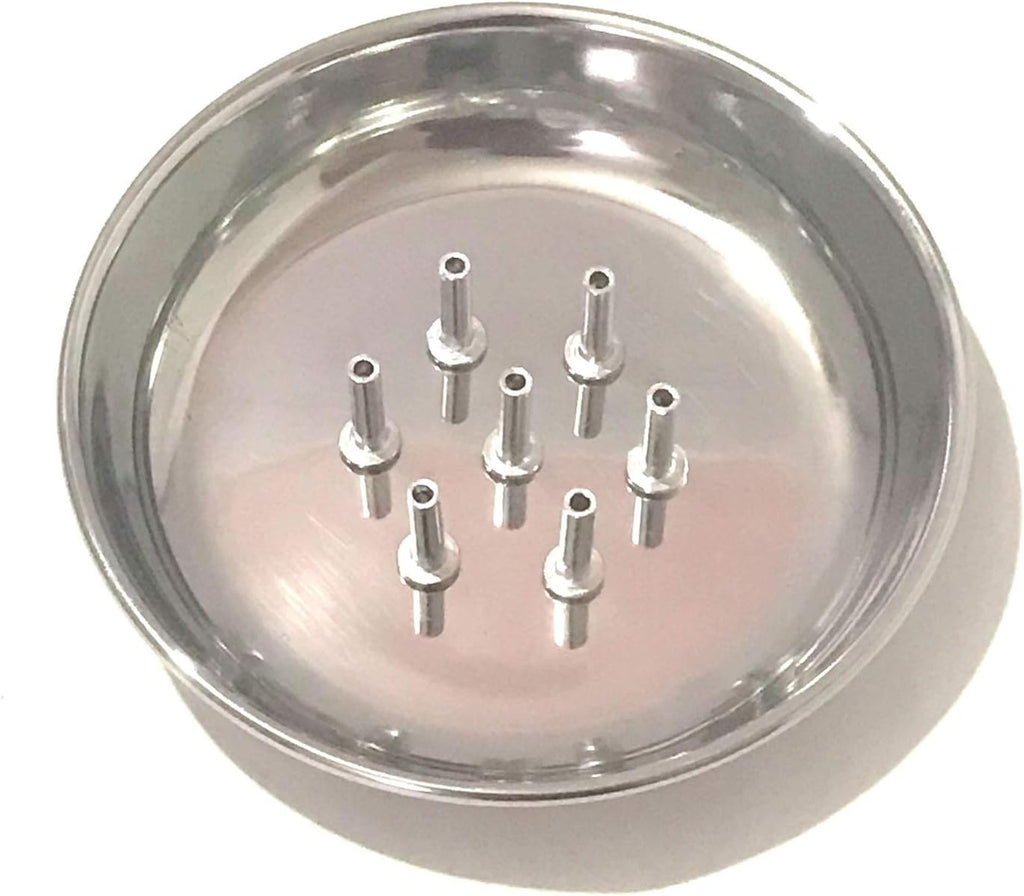Incense Stick Holder with ash Catcher Plate Stainless Steel Incense Holder Agarbatti Stand Traditional Religious and Spiritual Use and Also for Ethnic Festival for Multipurpo