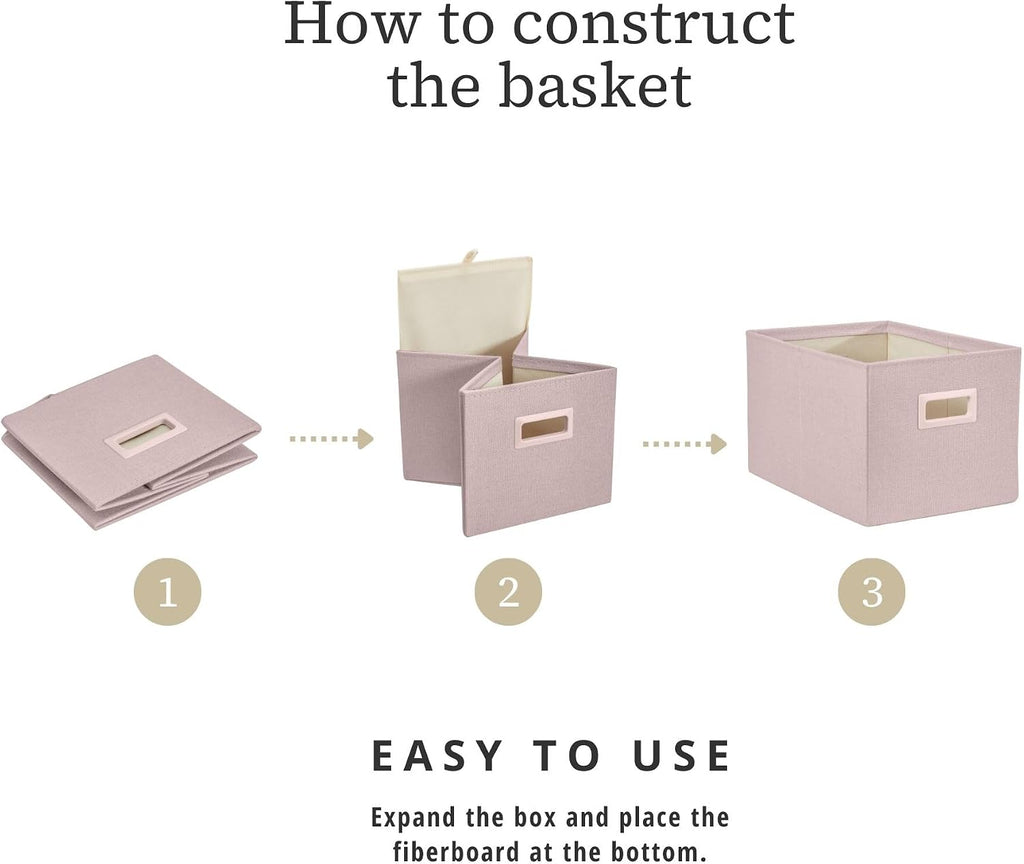 DECOMOMO Storage Bins for Shelves, 3x Tougher Storage Baskets