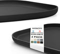 SMILOOL Waterproof Silicone Pet Food Mat with Raised Edge for Dog & Cat