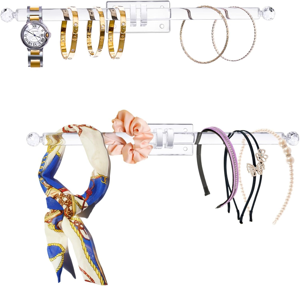Heesch Headband Holder, Bracelet Holder, Acrylic Necklace Holder