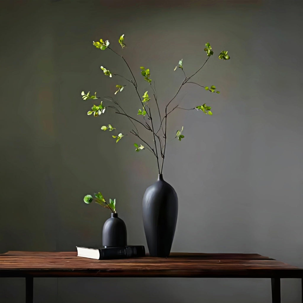 5 Pcs Artificial Ficus Branches Faux Eucalyptus Stems, 47.2 Inch Fake Greenery Stems Realistic Touch Faux Branches for Vase for Office Home Wedding Vase Filler Decoration
