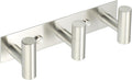 Alise Coat Hooks Hat and Coat Rack with 3 Hooks Wall Mount,Brushed