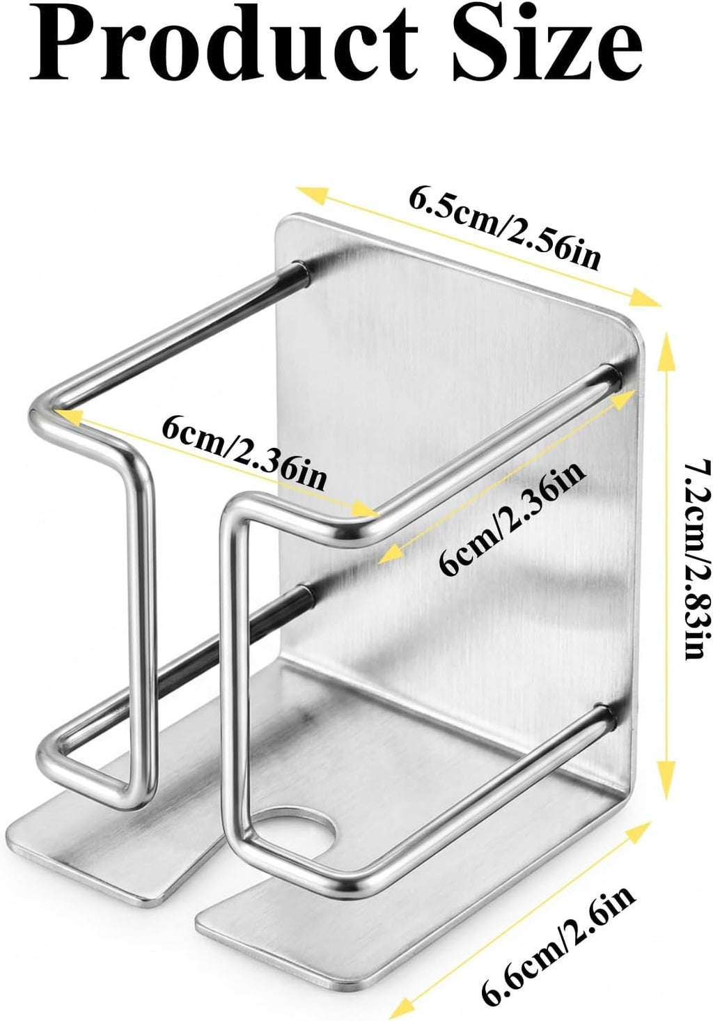 Electric Razor Holder Wall Mount, Stainless Steel Shaver Organizer Shelf