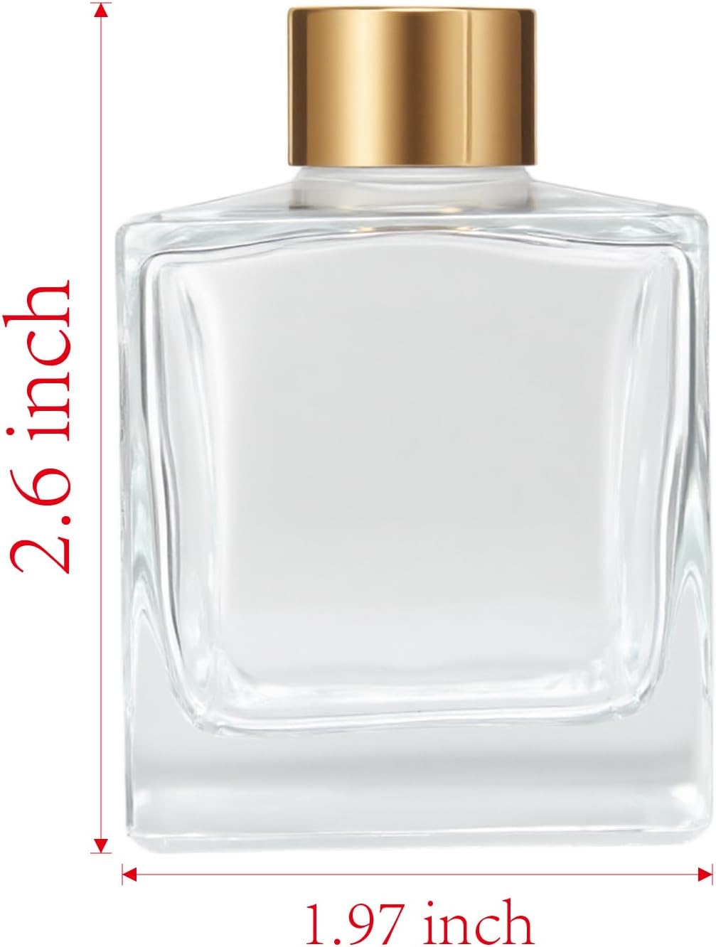 180ml Fragrance Glass Reed Diffuser Bottles Set of 4 Jars