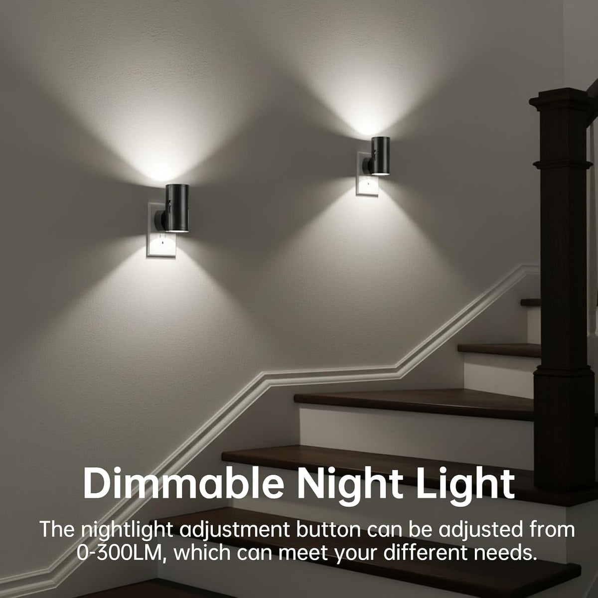 TSEXES Night Lights Plug into Wall,5000K,Dusk to Dawn Sensor,2 Pack