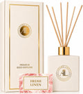 White Reed Diffusers for Home | Premium Fragrance Diffuser | White Diffuser Sticks in Oil Set with Fresh Linen Scent | Smell Good Stuff | Long-Lasting Oil for Bathroom & Office (5 oz)