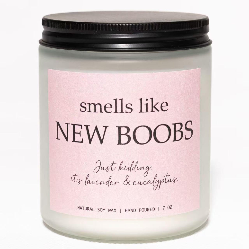 New Boobs Candle, Breast Cancer Survivor Gifts for Women
