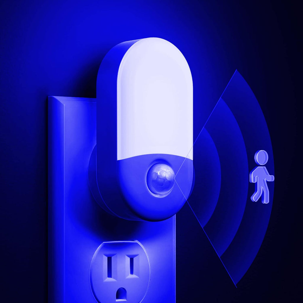 L LOHAS LED Blue Night Light Plug in, Bluey Motion Sensor Night Light,2Pack