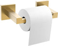 Toilet Paper Holder Wall Mount, Brushed Gold Paper Towel Holder Double Base Large Stainless Steel Bathroom Toilet Tissue Roll Holder, Commercial Toilet Paper Dispenser