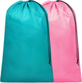 Travel Laundry Bags 2 Pack - Dirty Clothes Travel Bag for Cruise, 24x36 in