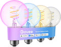 Govee Edison Bulbs, G25 Smart Vintage Light Bulbs, RGBWW, E26 Base 4 Pack