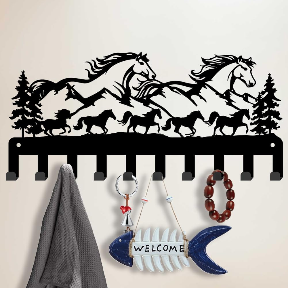 SUPERDANT Horse Wall Hook Wall Key Holder for Entryway Storage