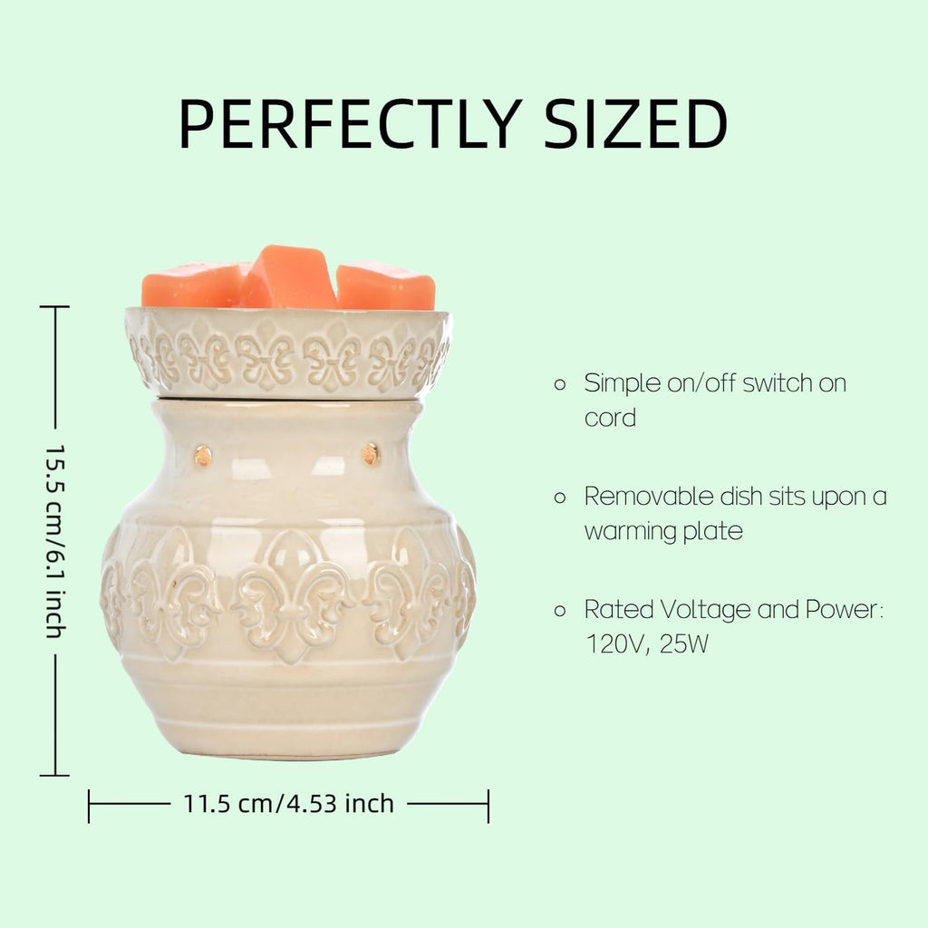 ASAWASA Ceramic Electric Wax Warmer Night lamp