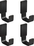 BESy Brass Towel Hook, Bath Robe Coat Clothes Hook Oil Rubbed Bronze 4 Pack