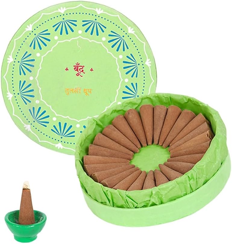 Boond Fragrances Tulsi Dhoop - Pure Holy Basil Incense Cones