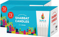 Classic White Candles-72 Bulk 2 Pack (Total of 144 Candles) - Traditional Shabbat, Dinner, Ceremonies, and Emergencies- Long Lasting Burn Time