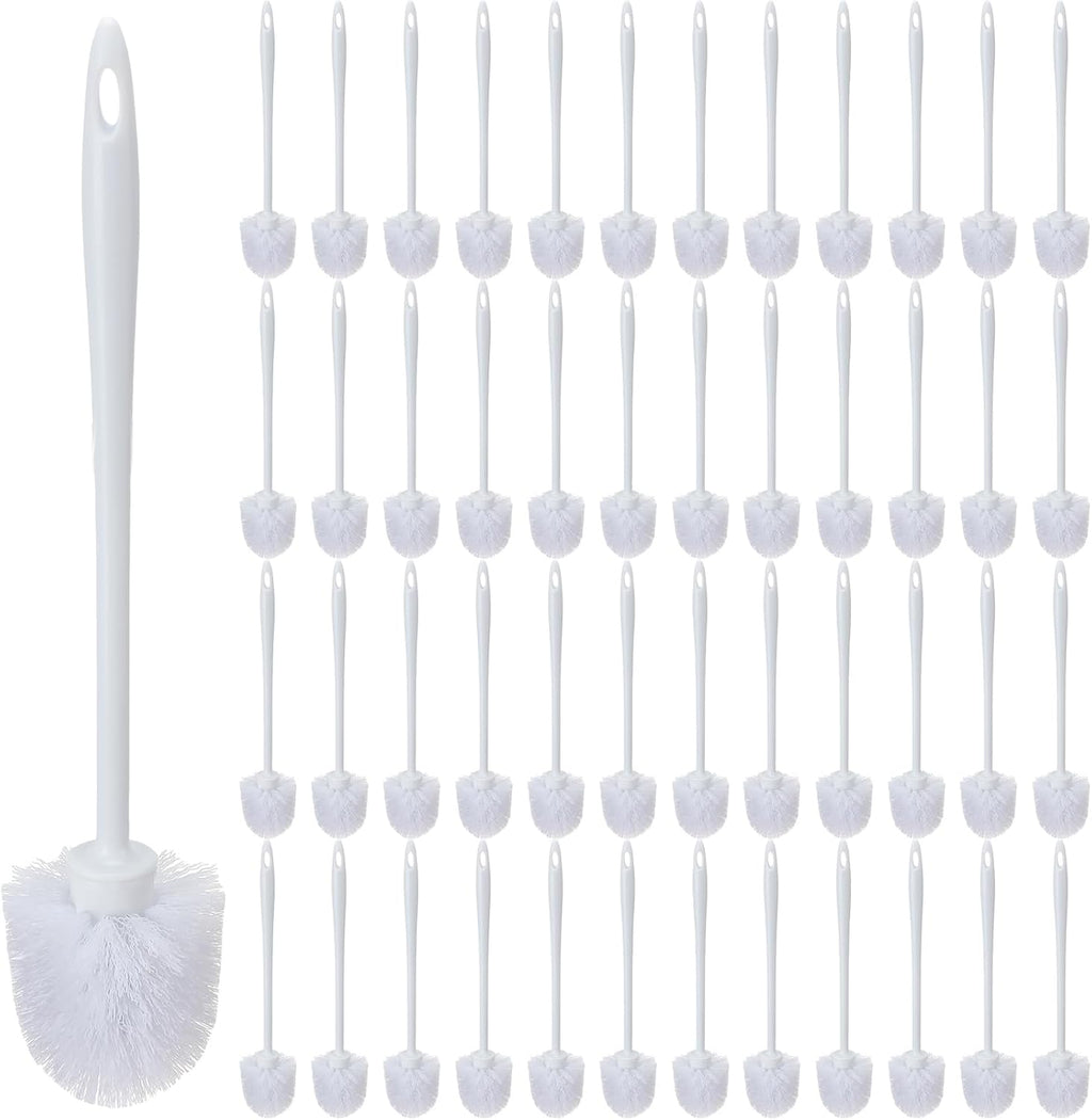 Tioncy 50 Pcs 14.2 Inch Toilet Brushes for Bathroom Bowl Scrubber