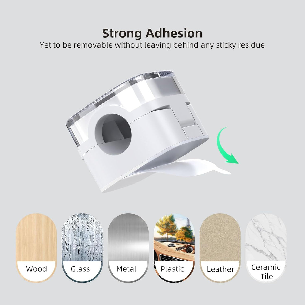 Cord Holder, 6 Pack Magnetic Cable Clips, Strong Adhesive Cord Holder for Nightstand Desk Organizer Kitchen Appliances Car Wall Office Phone Wire Keeper, Clear White