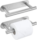 2 Pieces Brushed Nickel Toilet Paper Holder Wall Mount for Bathroom