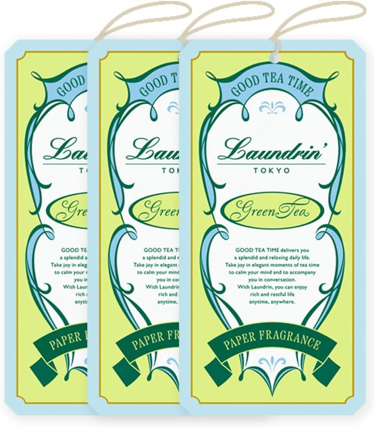 Laundrin Paper Fragrance - Green Tea, 3pk - Closet & Drawer Freshener
