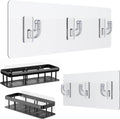 Shower Caddy Adhesive Strips - 2 Pack Replacement for Shower Shelf