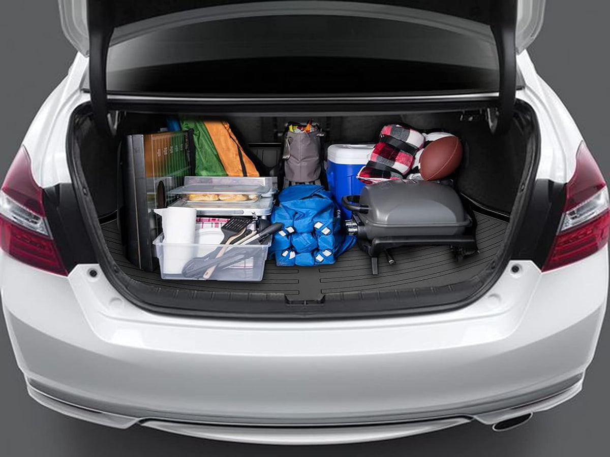 Honda Cargo Liner Car Trunk Tray Mat for Accord 2012-2017 Protector Cover in Heavy Duty Waterproof Anti-Slip Black TPV