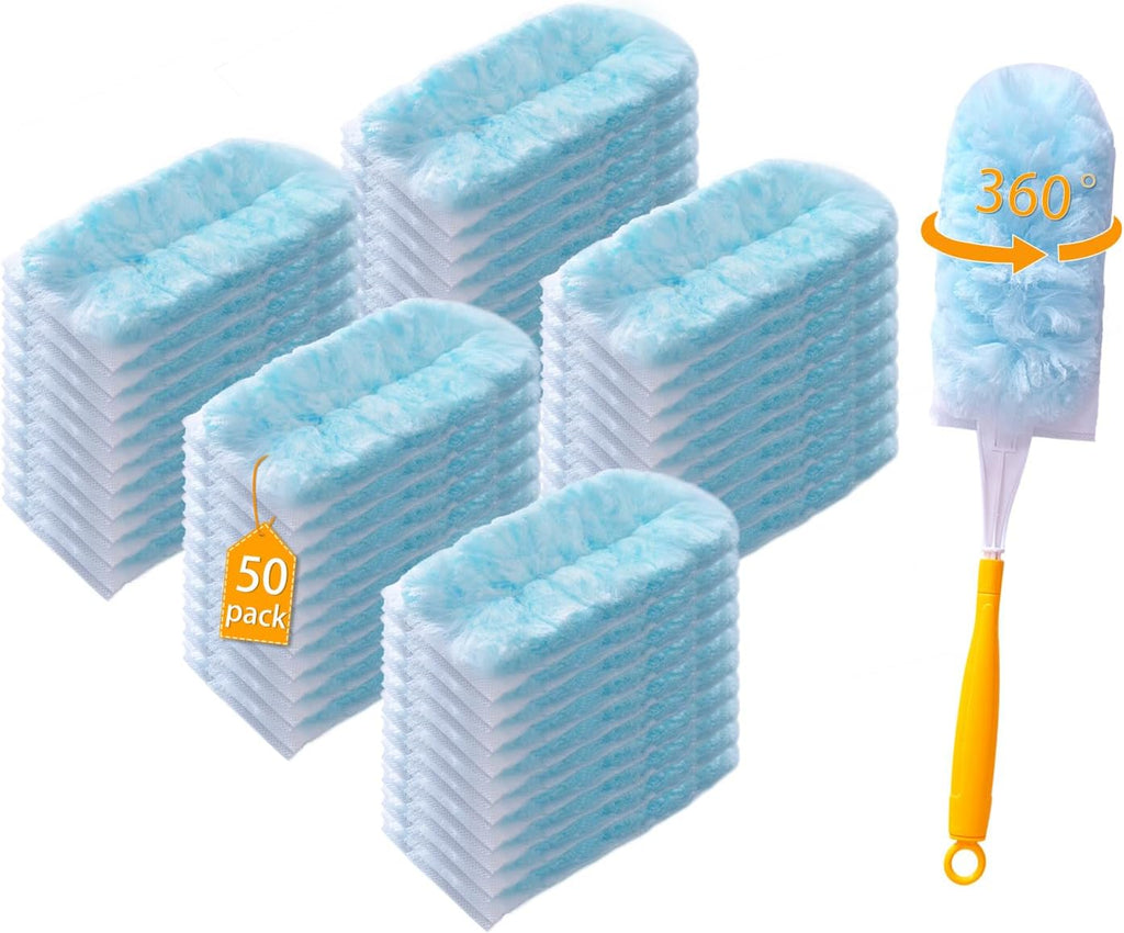 50 Count Duster Refills for Swiffer Dusters with 1 Handle