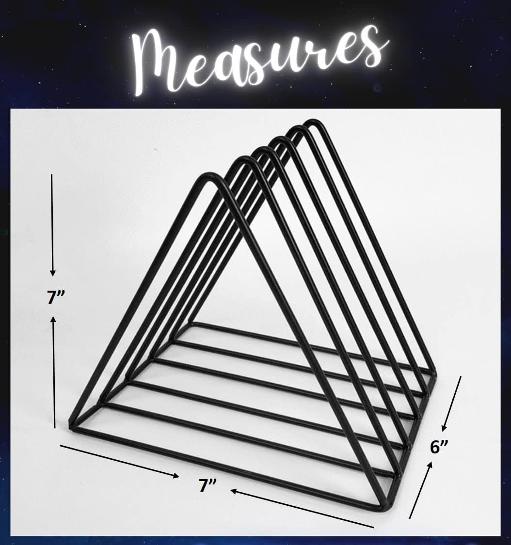 Vinyl Record Storage Holder Stand - Premium Triangle Metal Wire Magazine and Book Rack holds up to 33 Lp Album Records, Simple, Functional and Contemporary Vinyl Organizer - Small 5slots (Rose)