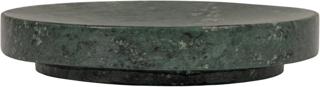 Creative Co-Op Marble Round Soapdish, Green