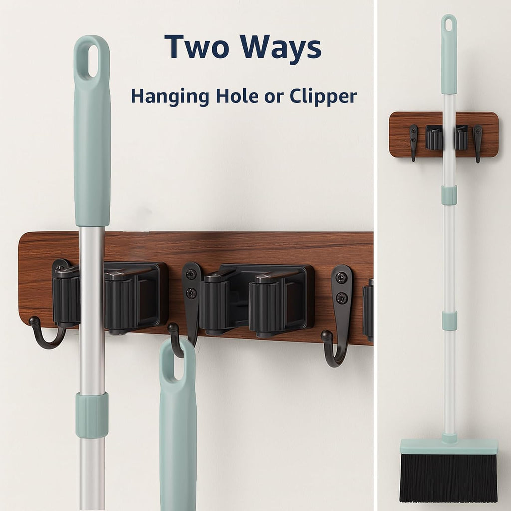 Broom and Dustpan Set, 52-Inch Adjustable Long Handle with Self-Cleaning Comb Teeth, Flexible TPR Lip and Foot-Assisted Fold-Up Dustpan for Pet Hair, Dust, Crumbs and Hard Floors, Green