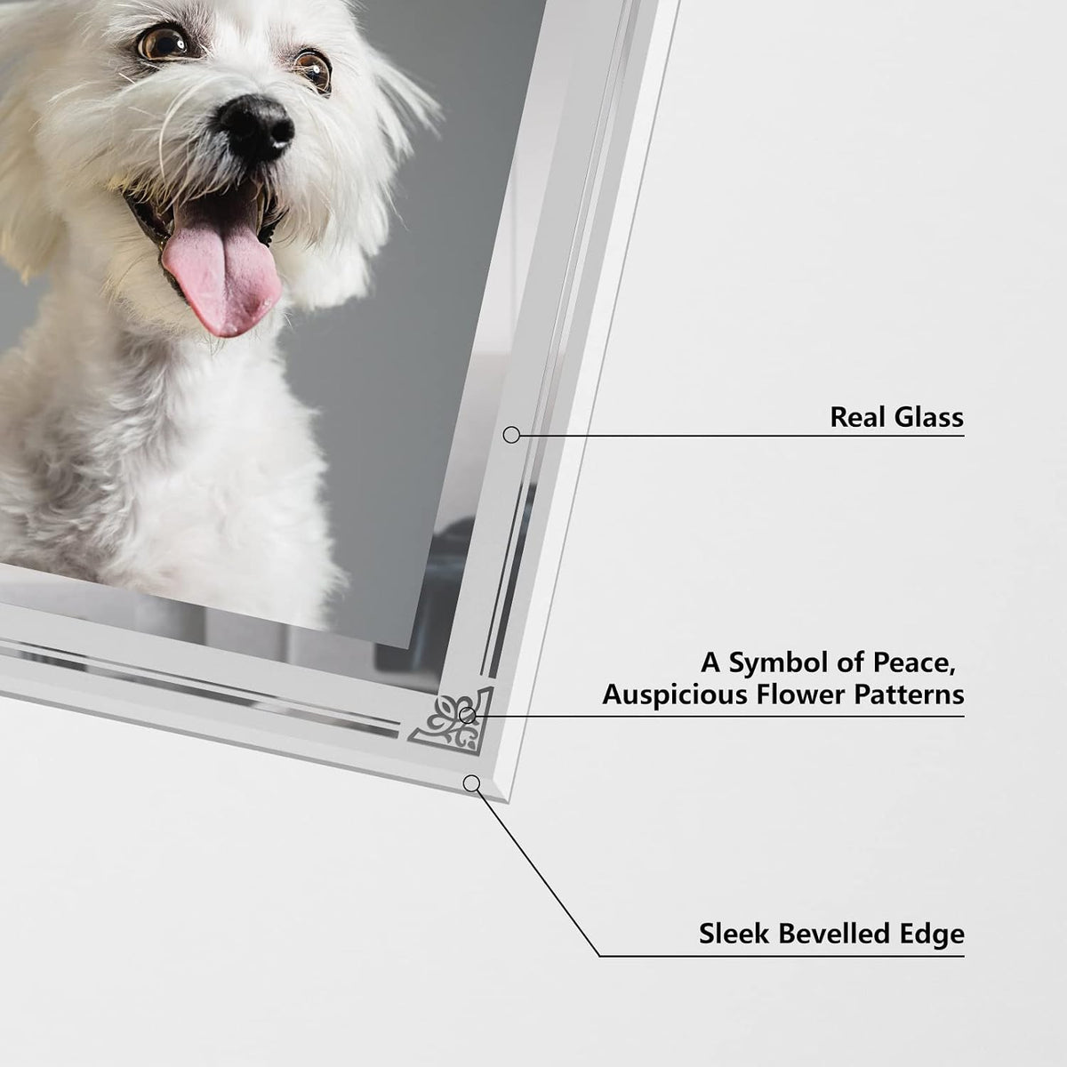 HORLIMER 5x7 Picture Frame Set of 2, Glass Photo Frame 5 by 7 for Tabletop, Horizontally or Vertically